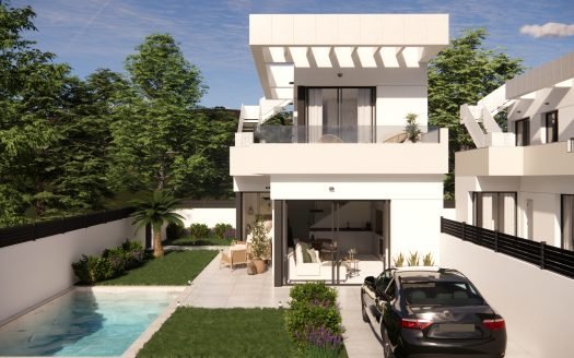 Villas détachées 3 CH, 2 SDB avec possibilité piscine privée et solarium / Los Montesinos.