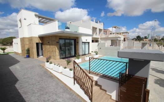 Villa "GEMMA" 3 CHB (144 m2) avec piscine privée et solarium (76 m2)à San Miguel de Salinas