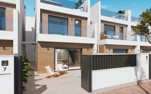 Villa 3 CHB/2 SDB (107,46 m2) piscine privée et solarium (34,73 m2)