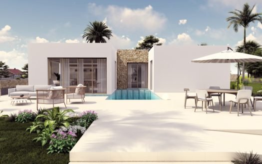 Villa 4 CHB /3,5 SDB (165 m2) avec piscine privée à Villamartin – Orihuela Costa