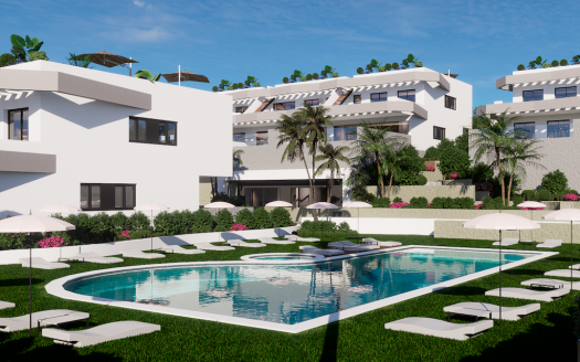 Appartement 3CHB/2SDB (202 m2) parking privé, terrasse privée (105 m2) et piscine communautaire.