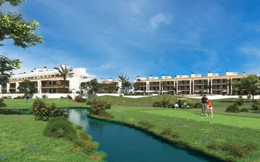 Appartement 3 CHB / 2 SDB (105 m2) avec terrasse privée et piscine communautaire en première ligne du terrain de Golf « Le Serena Golf »