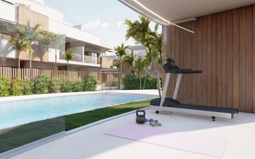 Appartements RDC 2CHB/2SDB avec piscine, jacuzzi et gym communautaire, ainsi qu&rsquo;un parc pour enfants