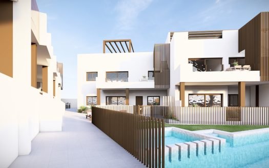 Appartements 3 CHB/2 SDB (97 m2) au RDC avec terrasse privée et piscine communautaire