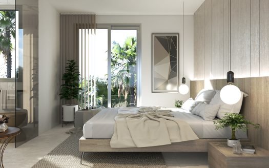 Appartements 3 CHB/2 SDB (93,39 m2) au premier étage avec terrasse privée (23,9 m2) et piscine communautaire