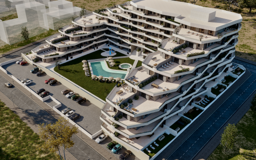 Appartements 3 CHB / 2 SDB (82,52 m2) avec terrasse privée (90,21 m2), piscine communautaire (199 m2)et garage en sous-sol