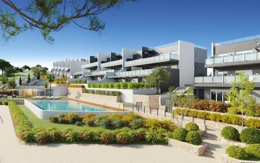 Appartement  3 CH au rez-de-chaussée (83,7 m2) avec terrasse privée (52,62 m2) à Finestrat