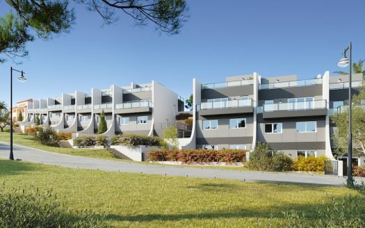 Maison 2 étages 3 CHB (83,7 m2) / 2 SDB avec solarium et terrasse privée (93 m2) à Finestrat