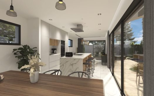 Maison mitoyenne 3 CHB/3 SDB avec jardin et piscine privée à Rojales
