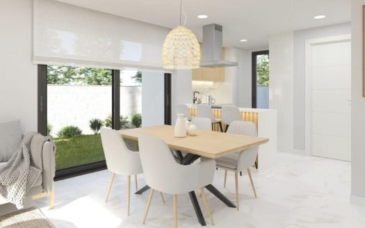 Maison mitoyenne 3 CHB/3 SDB avec solarium,  jardin et piscine privée à Los Montesinos