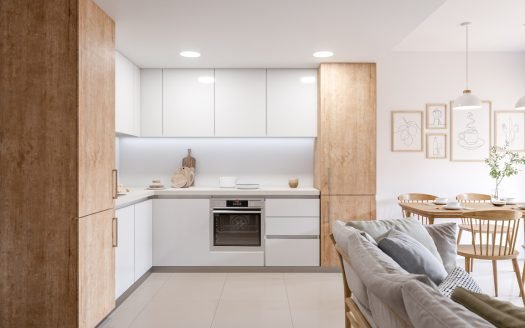 Maisons jumelées (premier étage) avec une terrasse (13m2), un solarium (61m2) et une piscine communautaire