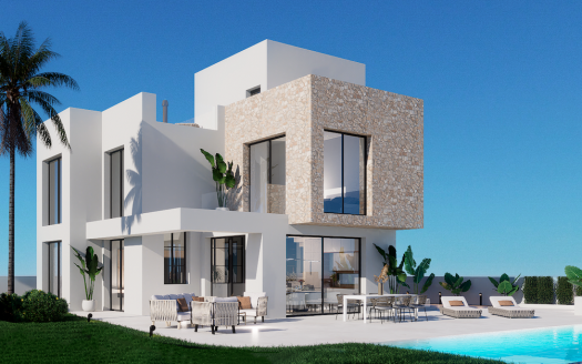 Villa spacieuse (330 m2) avec 3 ou 4 CHb, 3 à SDB, sous-sol, piscine et solarium privé (87 m2)