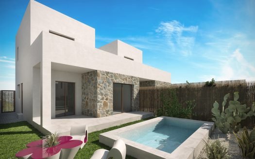 Villas 3 chambres avec piscine privée (4x2m) et terrasse (40,3m2) et piscine comm / KEY READY