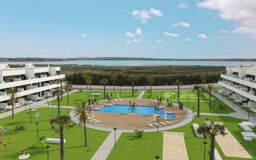 Appartements TOURISTIQUES 2 CHB / 2 SDB entièrement équipés, avec terrasse privée, spa, piscine communautaire et parking souterrain à El Raso (Guardamar)