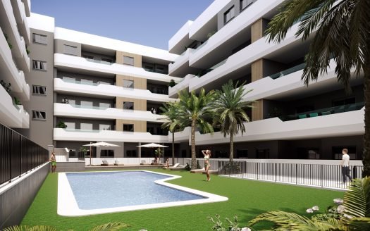 Appartements 2 chambres / 2 SDB avec terrasse privée (42,81m2) et solarium (35,69m2) et avec possibilité de garage privatif (en option)