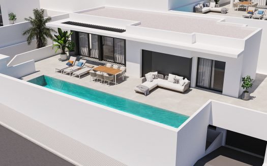 Villa design (265 m2) avec piscine privée et 300 m2 de terrasse.