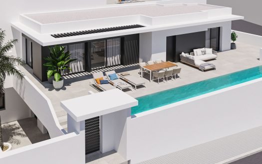 Villa design (265 m2) avec piscine privée et 300 m2 de terrasse.