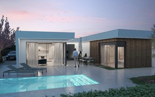 Villa 3 CHB/2SDB (123,25 m2) avec piscine privée
