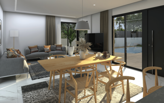 Villa 3 CHB/2 SDB avec jardin, solarium et piscine privée à Los Montesinos