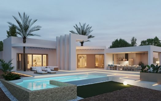Villa 5 CHB / 3,5 SDB (381 m2) avec piscine privée, sous-sol et solarium à Villamartin – Orihuela Costa