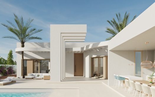 Villa 5 CHB / 3,5 SDB (381 m2) avec piscine privée, sous-sol et solarium à Villamartin – Orihuela Costa