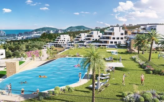 Appartements 2 CHB / 2 SDB (98m2) avec vue panoramique sur la mer
