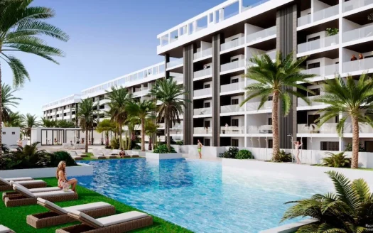 Appartement 3 CH – 2SDB avec piscine communautaire et grand solarium