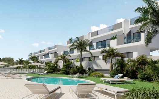 Duplex 2 CH /2-3 SDB avec piscine communautaire et vue sur salines
