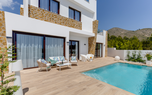 Villa 3 CH/ 3 SDB avec piscine privée et vue mer