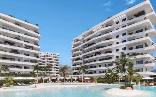 Appartement 3 chambres avec 3 piscines à Villajoiosa proche de la mer